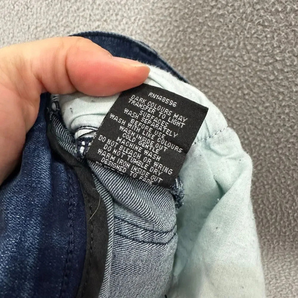 Universal Standard Skinny Ankle Jeans Womens 6 Blue Dark Wash Stretch - Picture 8 of 9